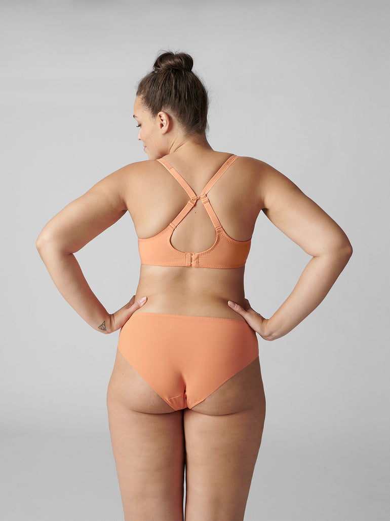 Soutien-gorge spacer décolleté plongeant - Abricot