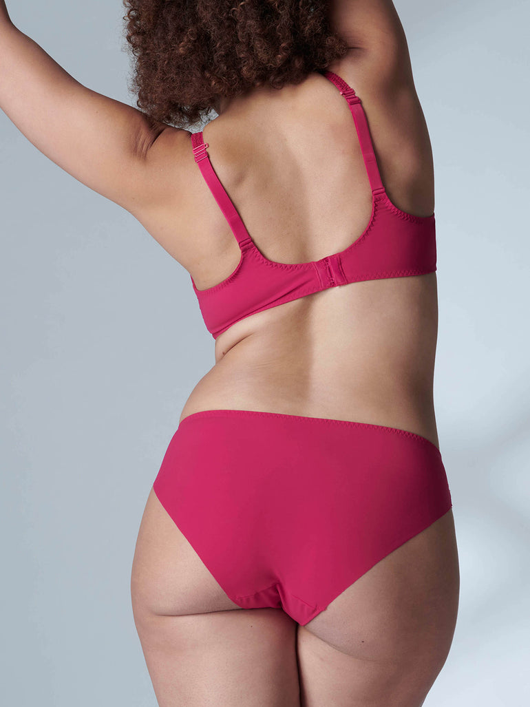 Soutien-gorge emboitant décolleté plongeantt - Cranberry