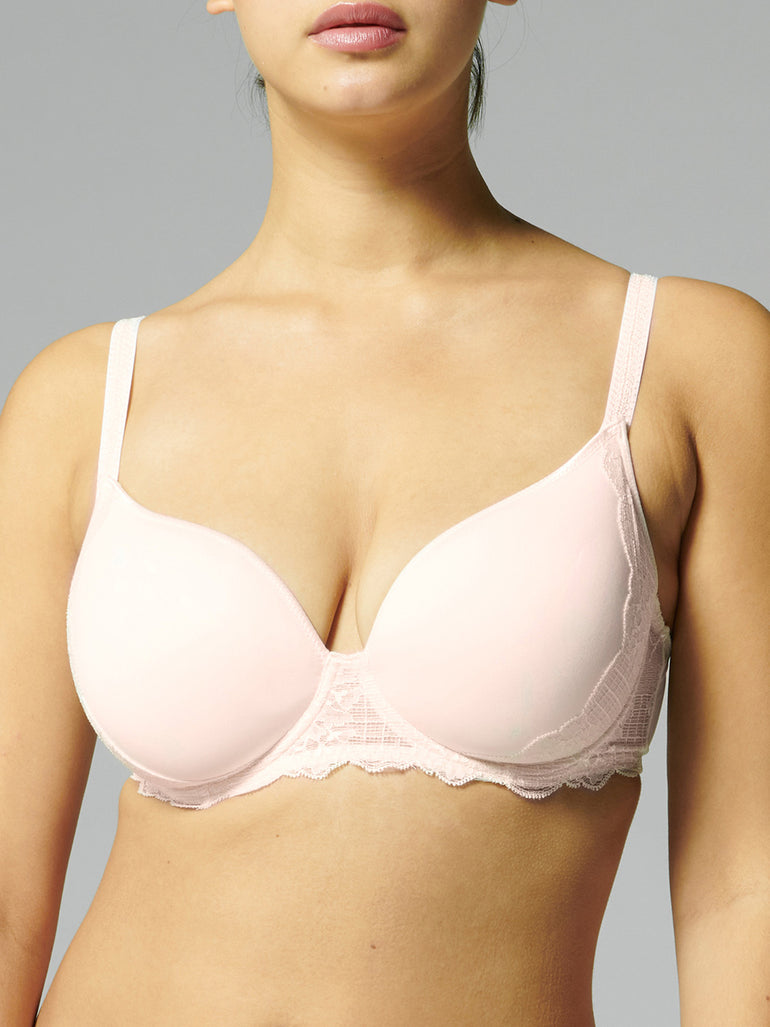 Soutien-gorge spacer décolleté plongeant - Rose sakura