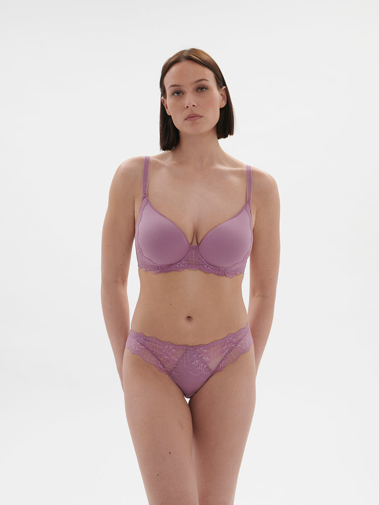 Soutien-gorge spacer décolleté plongeant - Mauve Glamour