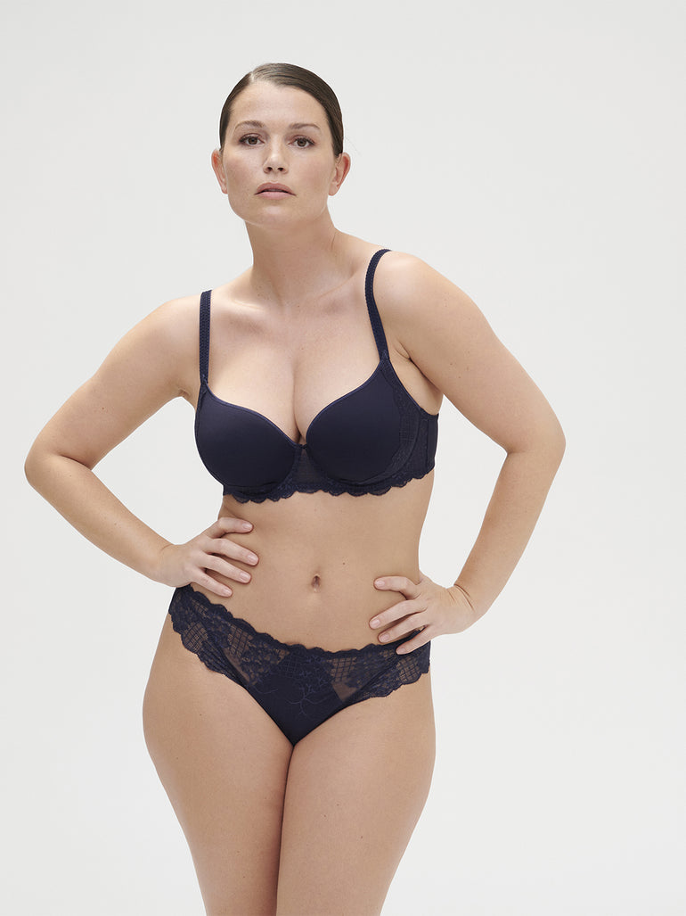 Soutien-gorge spacer décolleté plongeant - Bleu Cosmic