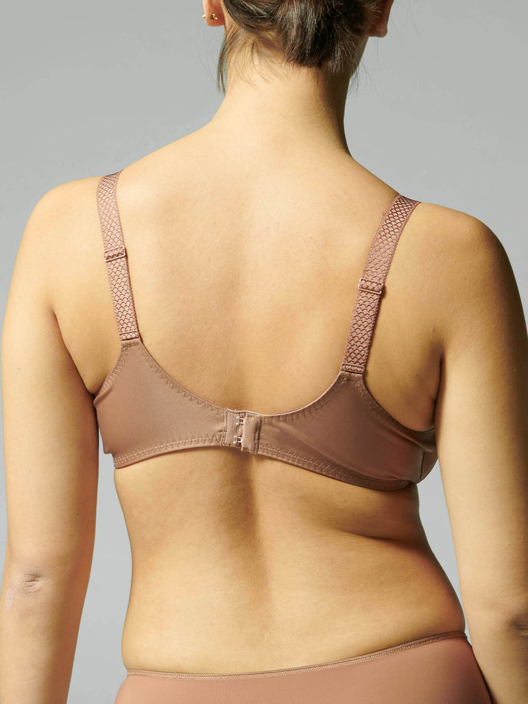 Soutien-gorge sans-armatures structuré - Brun coco