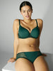 Soutien-gorge emboitant décolleté plongeant - Vert agate