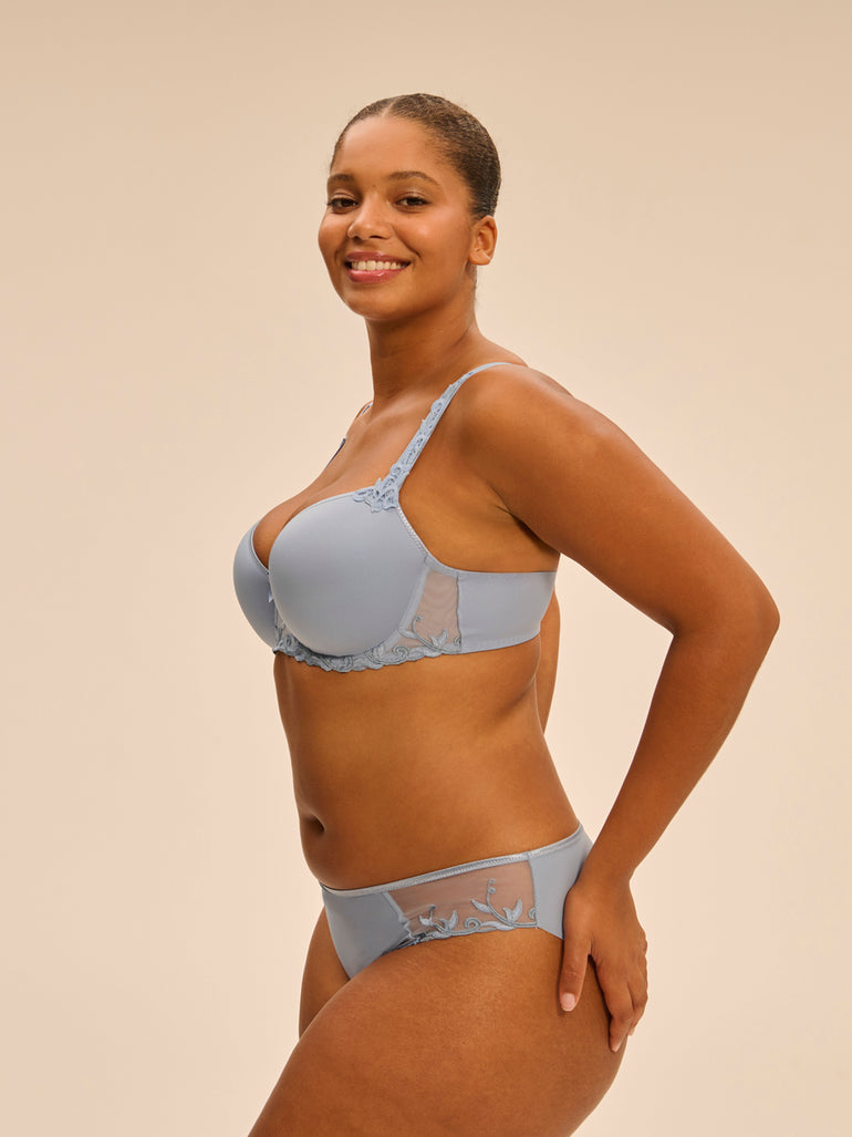 Soutien-gorge décolleté carré en spacer 3D - Bleu Rêve