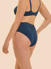 Hoge taille slip - Petrolblauw