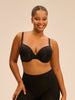 Soutien-gorge coque emboitante décolleté plongeant - Noir