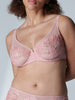 Soutien-gorge triangle emboitant décolleté plongeant - Rose vérone