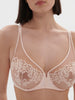 Soutien-gorge avec armature décolleté plongeant - Rose Nude