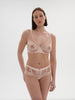 Soutien-gorge avec armature décolleté plongeant - Rose Nude