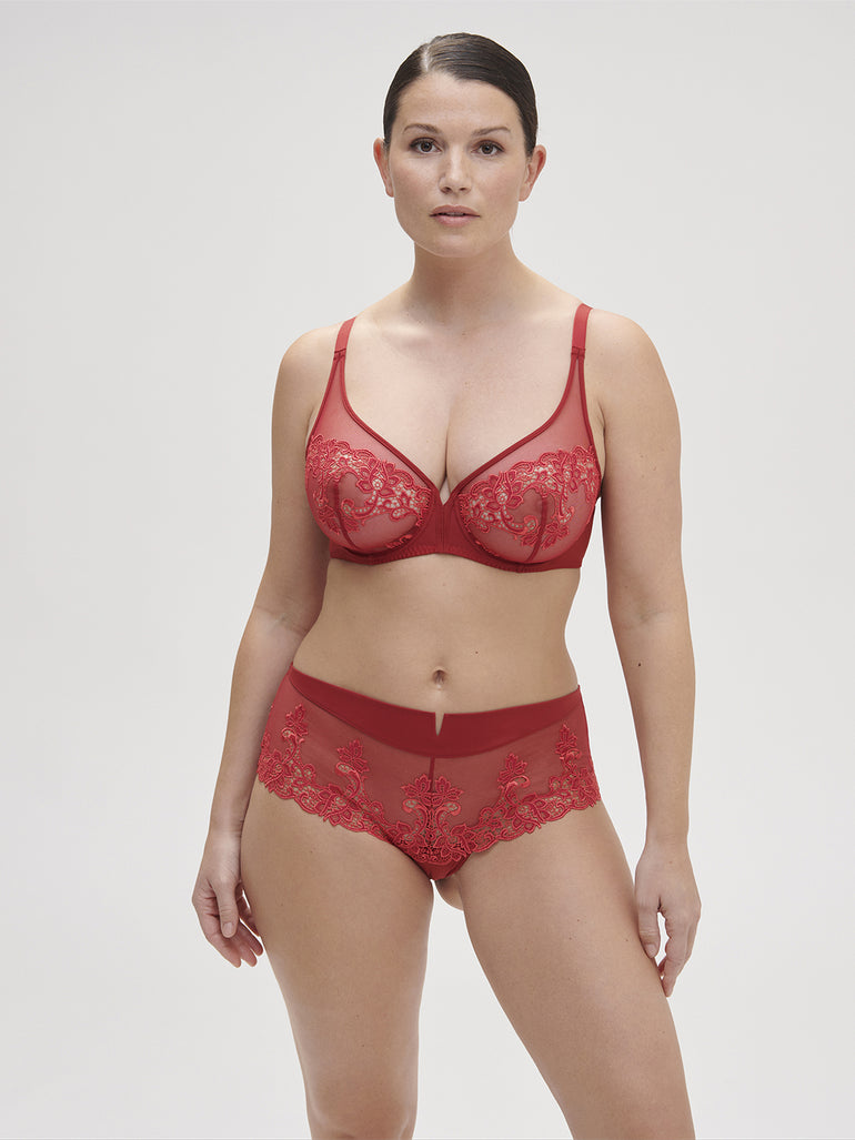 Soutien-gorge avec armatures décolleté plongeant - Lipstick