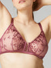 Soutien-gorge triangle emboitant décolleté plongeant - Rose diva