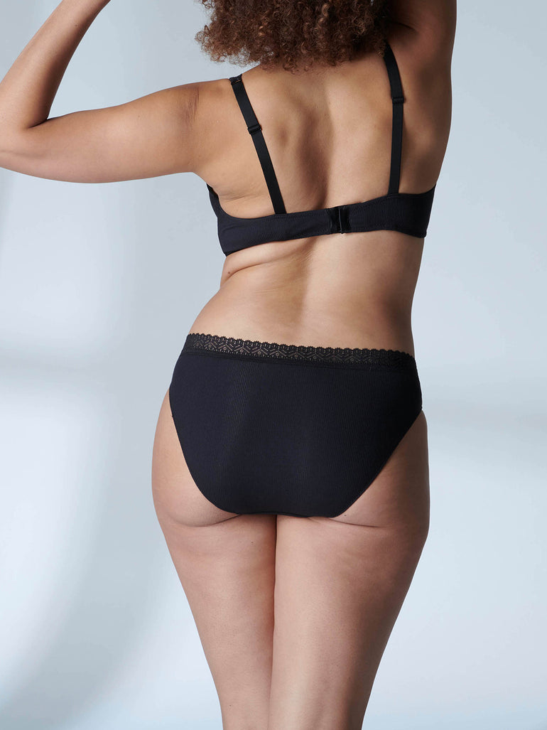 Soutien-gorge sans-armatures structuré - Noir