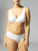 Soutien-gorge avec armatures décolleté plongeant - Blanc