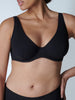 Soutien-gorge avec armatures décolleté plongeant - Noir