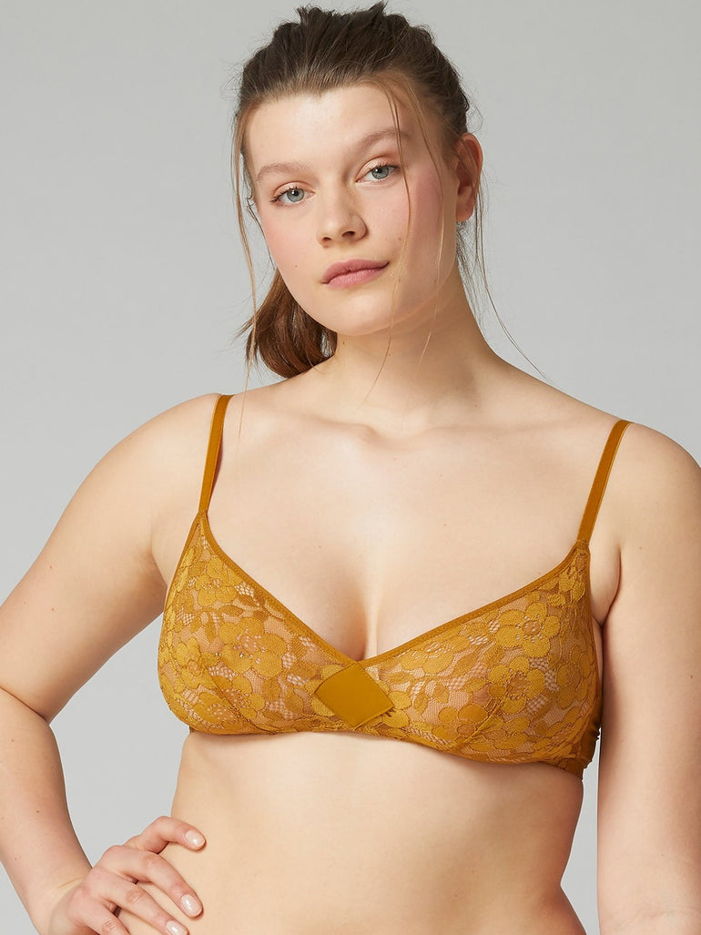 Soutien-gorge triangle sans-armatures - Pretty gold