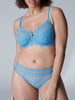 Soutien-gorge emboitant pour poitrine généreuse - Bleu Himalaya