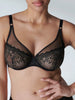 Soutien-gorge triangle emboitant décolleté plongeant - Noir