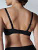 Soutien-gorge triangle emboitant décolleté plongeant - Noir