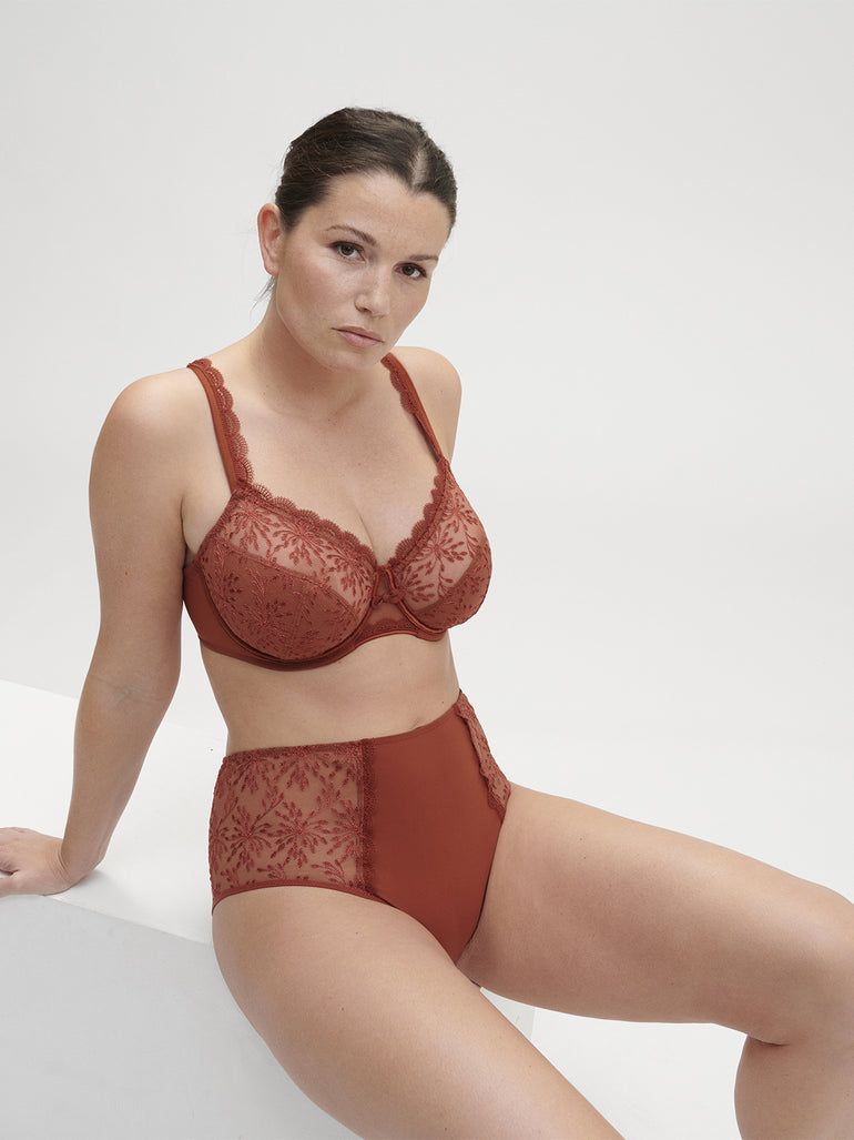 Soutien-gorge avec armatures emboitant - Terre de Sienne