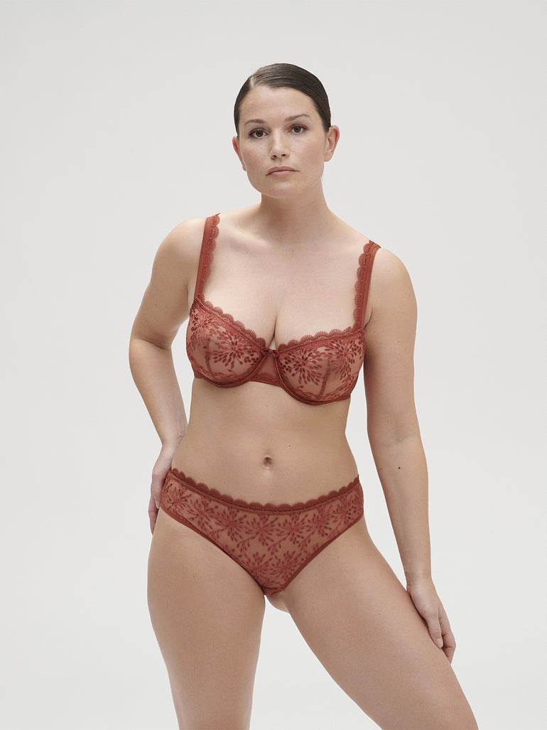 Soutien-gorge corbeille - Terre de Sienne