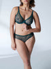 Soutien-gorge triangle emboitant décolleté plongeant - Vert Anglais