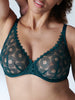 Soutien-gorge triangle emboitant décolleté plongeant - Vert Anglais