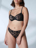 Soutien-gorge corbeille - Noir