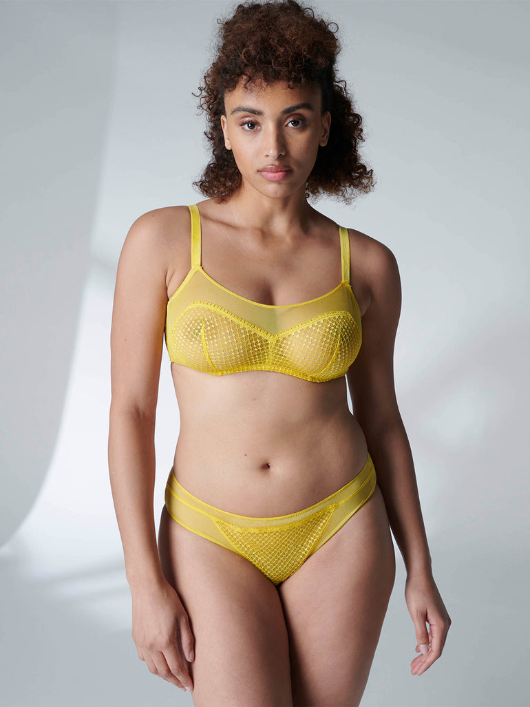 Brassière souple avec armatures - Jaune Chrome