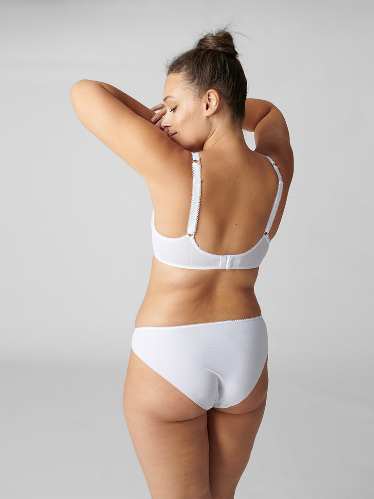 Soutien-gorge armatures décolleté galbé - Blanc