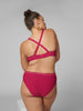 Soutien-gorge triangle emboitant décolleté plongeant - Framboise