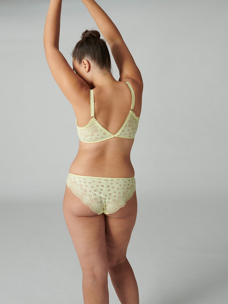 Soutien-gorge triangle sans-armatures - Jaune Yuzu