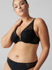 Soutien-gorge push-up triangle - Noir