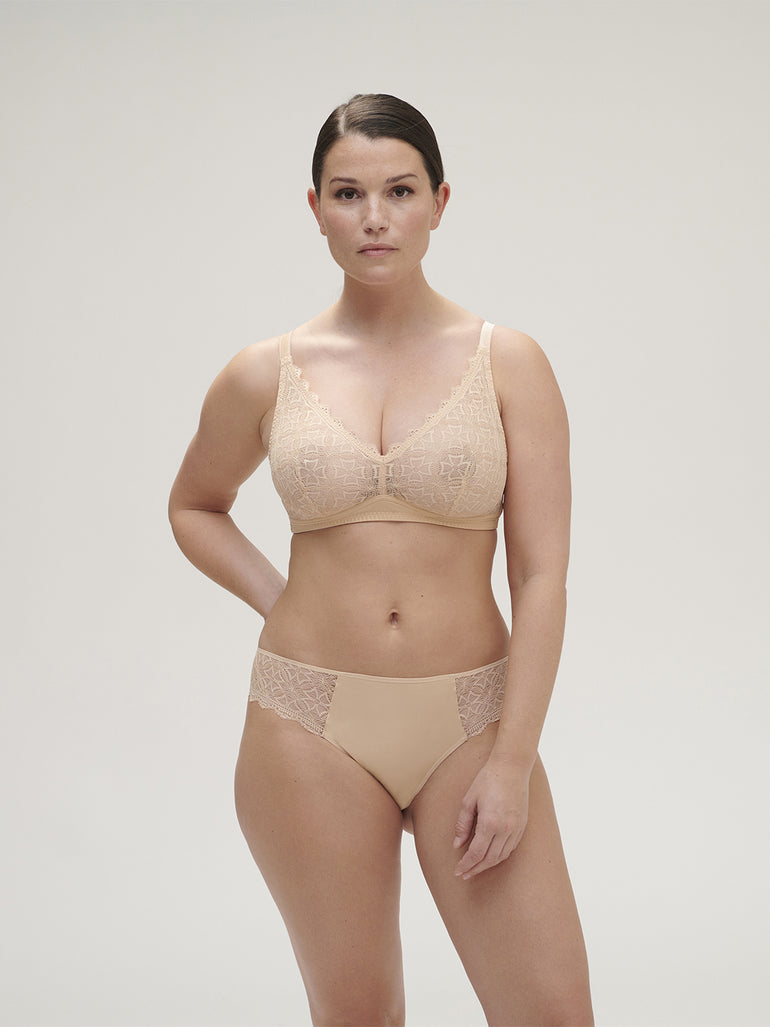 Soutien-gorge sans-armatures structuré - Vanille