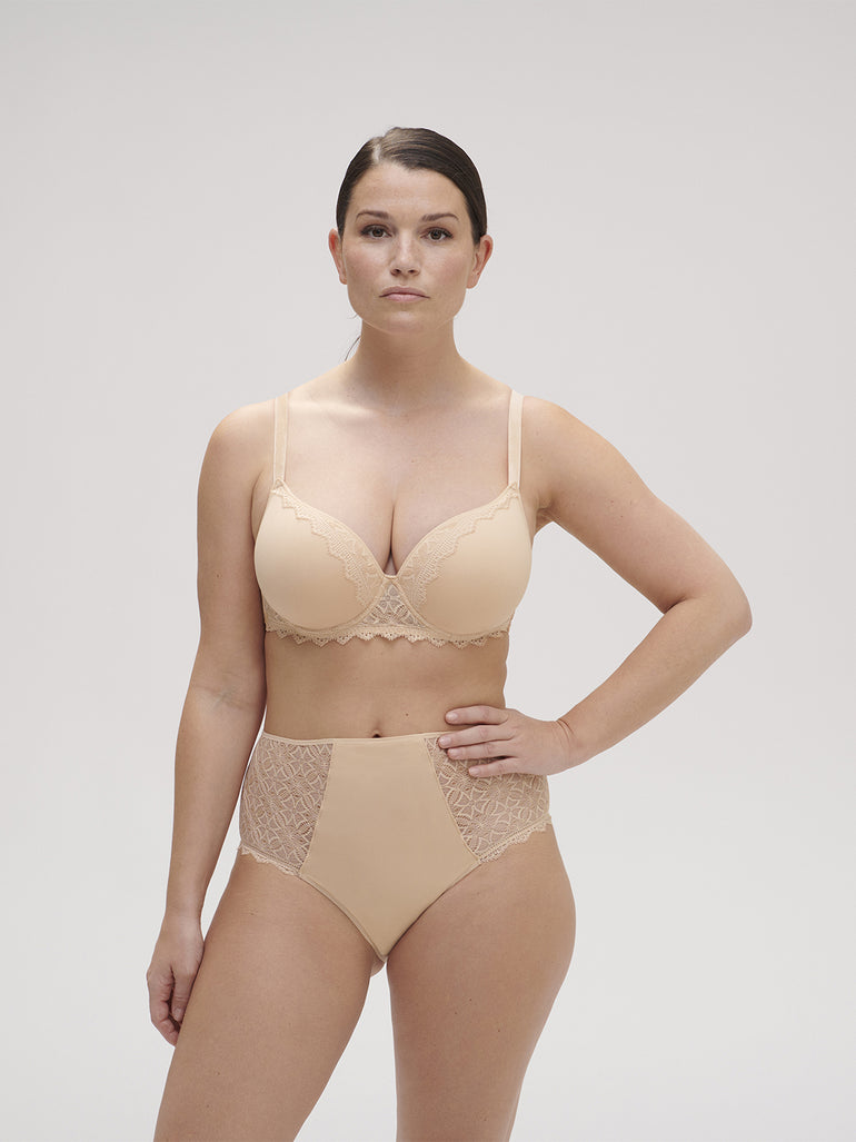 Soutien-gorge spacer décolleté plongeant - Vanille