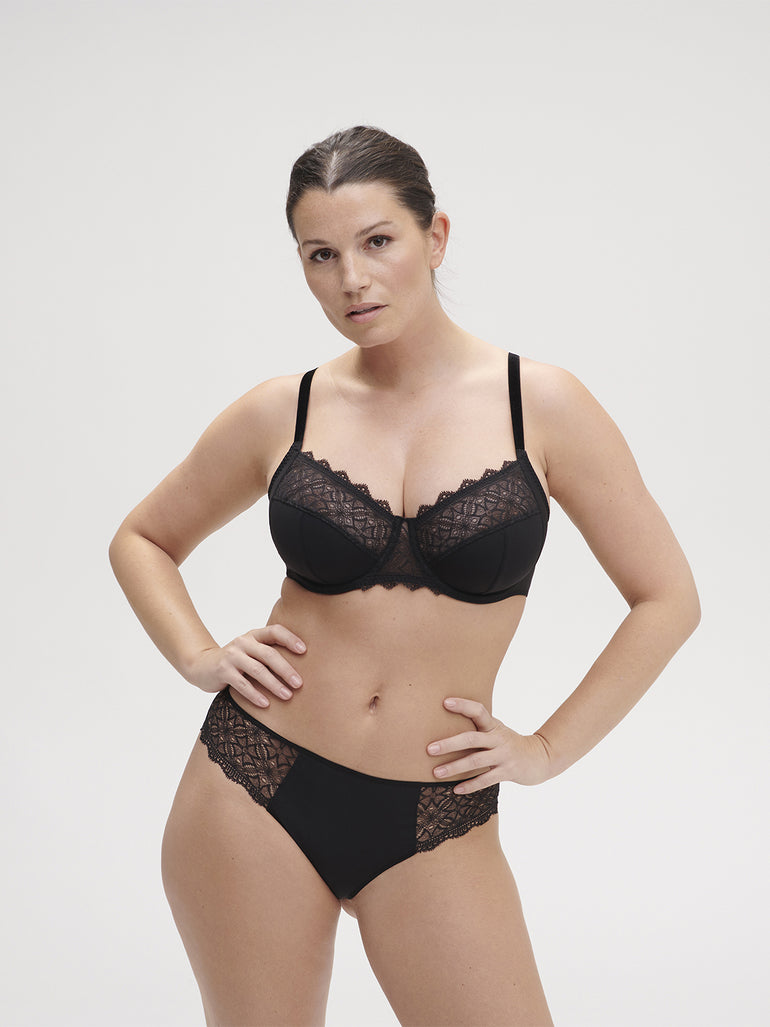 Soutien-gorge avec armatures emboitant - Noir