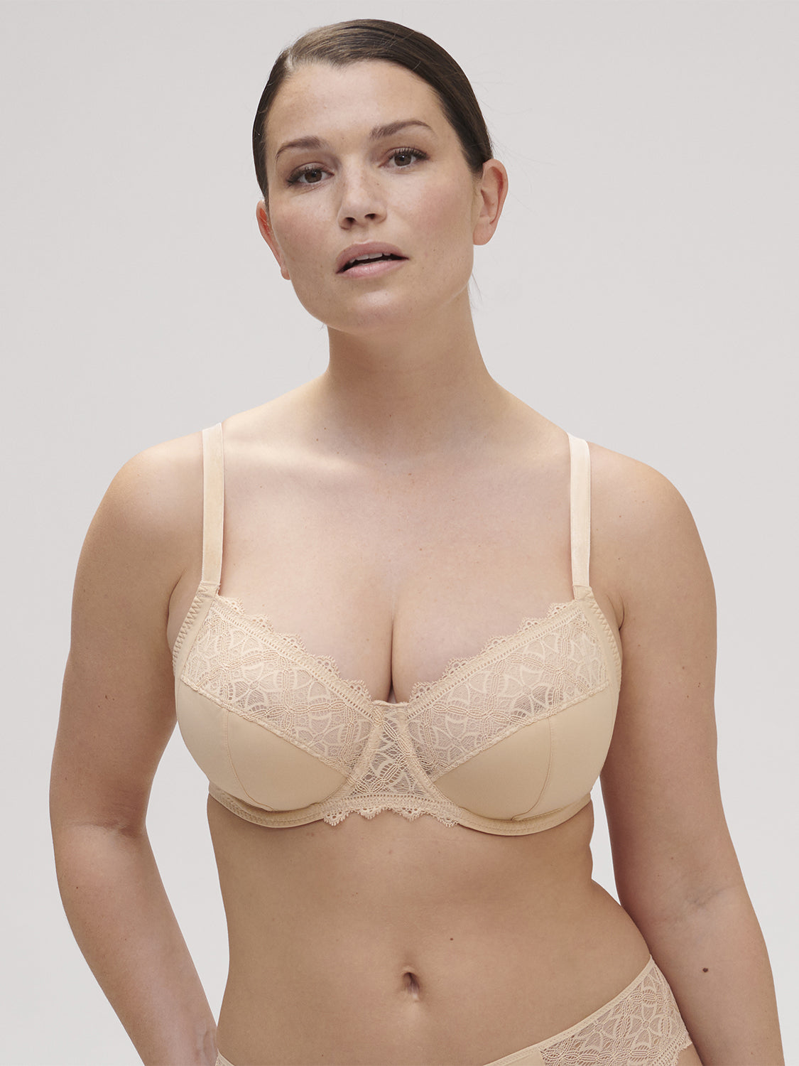 Soutien-gorge avec armatures emboitant - Vanille