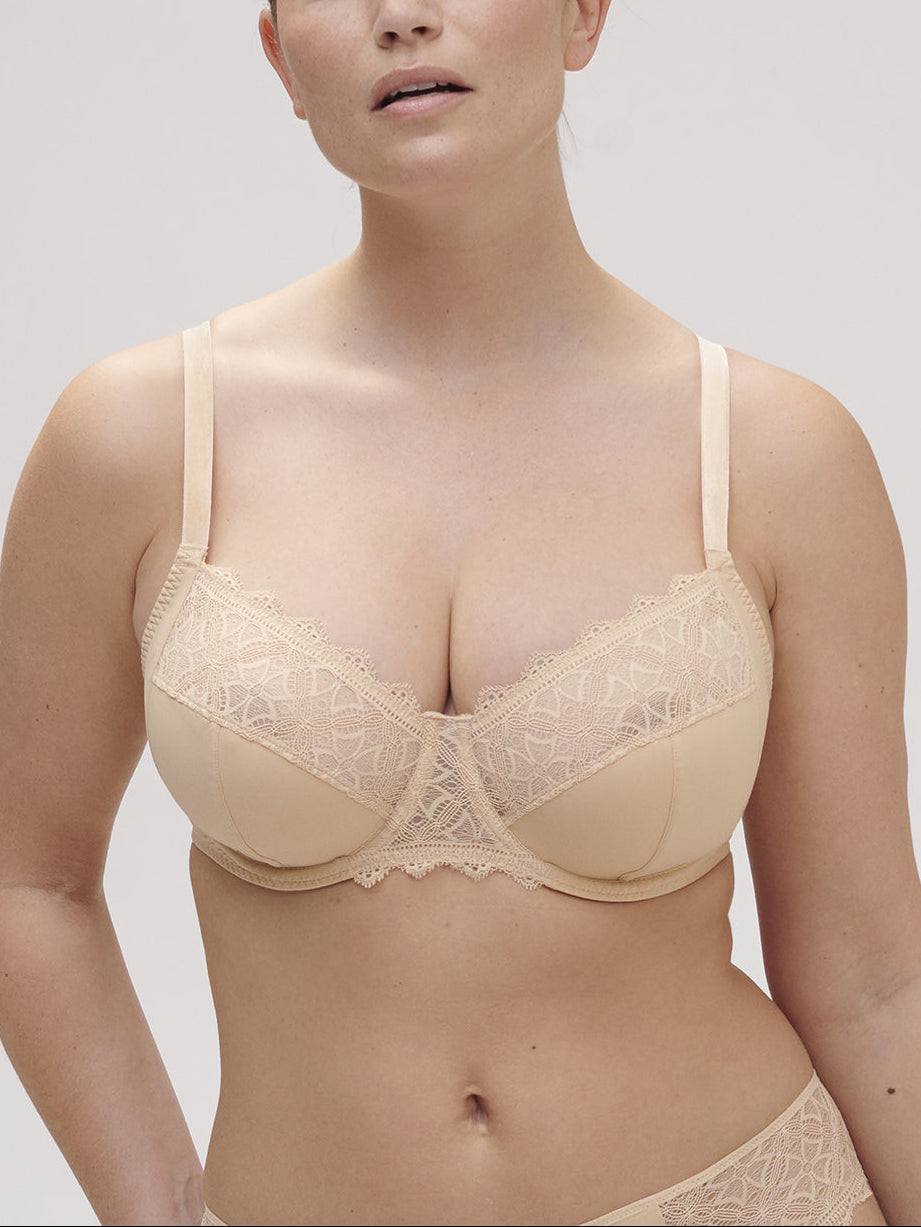 Soutien-gorge avec armatures emboitant - Vanille