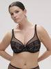 Soutien-gorge avec armatures décolleté plongeant - Noir