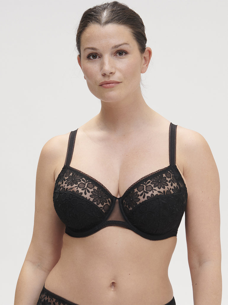 Soutien-gorge avec armatures emboitant - Noir