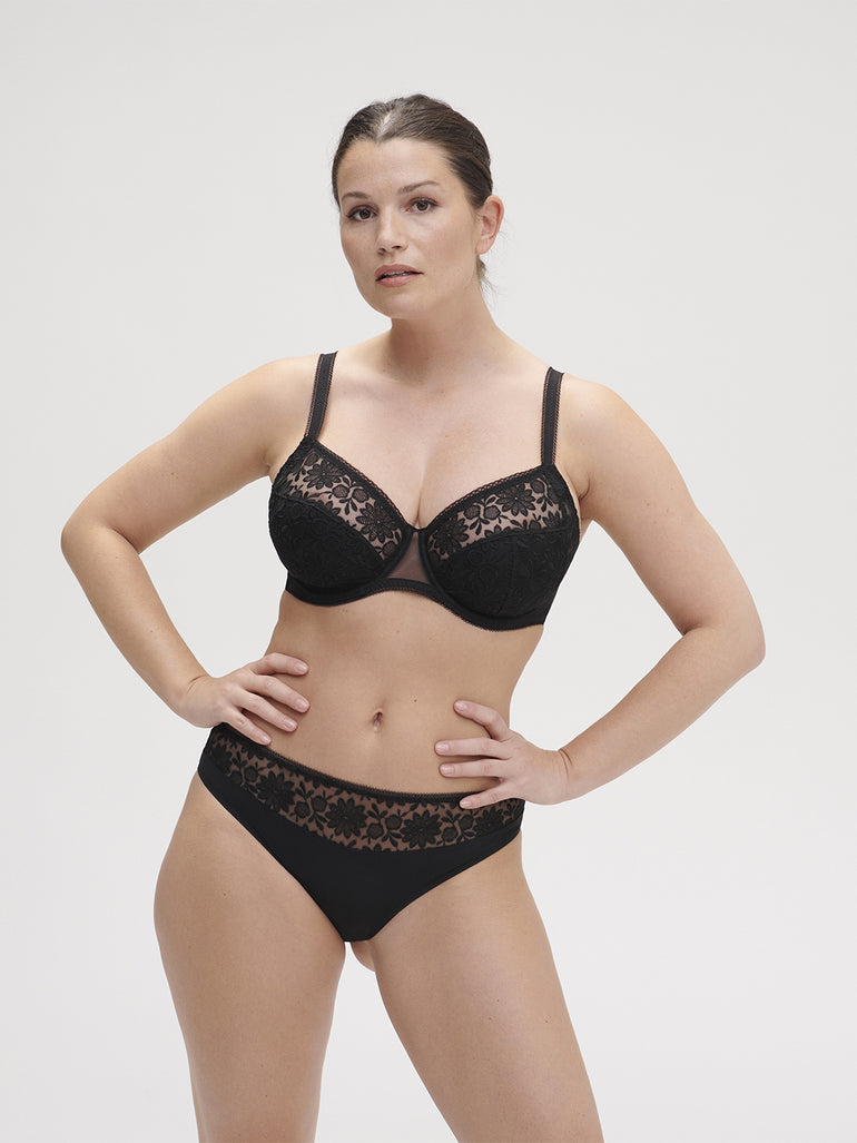 Soutien-gorge avec armatures emboitant - Noir