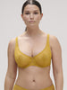 Soutien-gorge armatures décolleté galbé - Golden Yellow