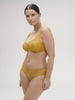 Soutien-gorge armatures décolleté galbé - Golden Yellow