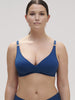 Soutien-gorge triangle sans-armatures - Bleu Poséidon