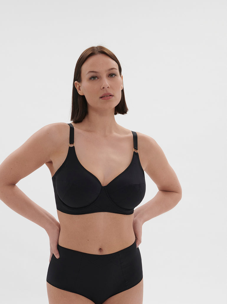 Soutien-gorge avec armatures décolleté - Noir