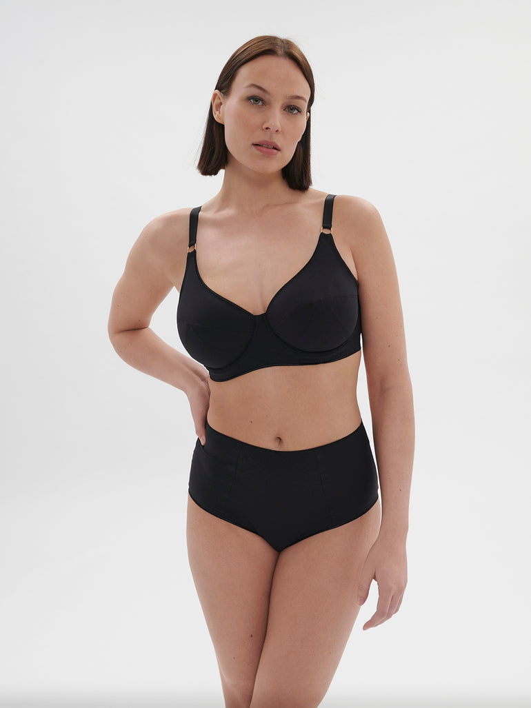 Soutien-gorge avec armatures décolleté - Noir