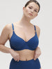 Soutien-gorge avec armatures décolleté - Bleu Poséidon