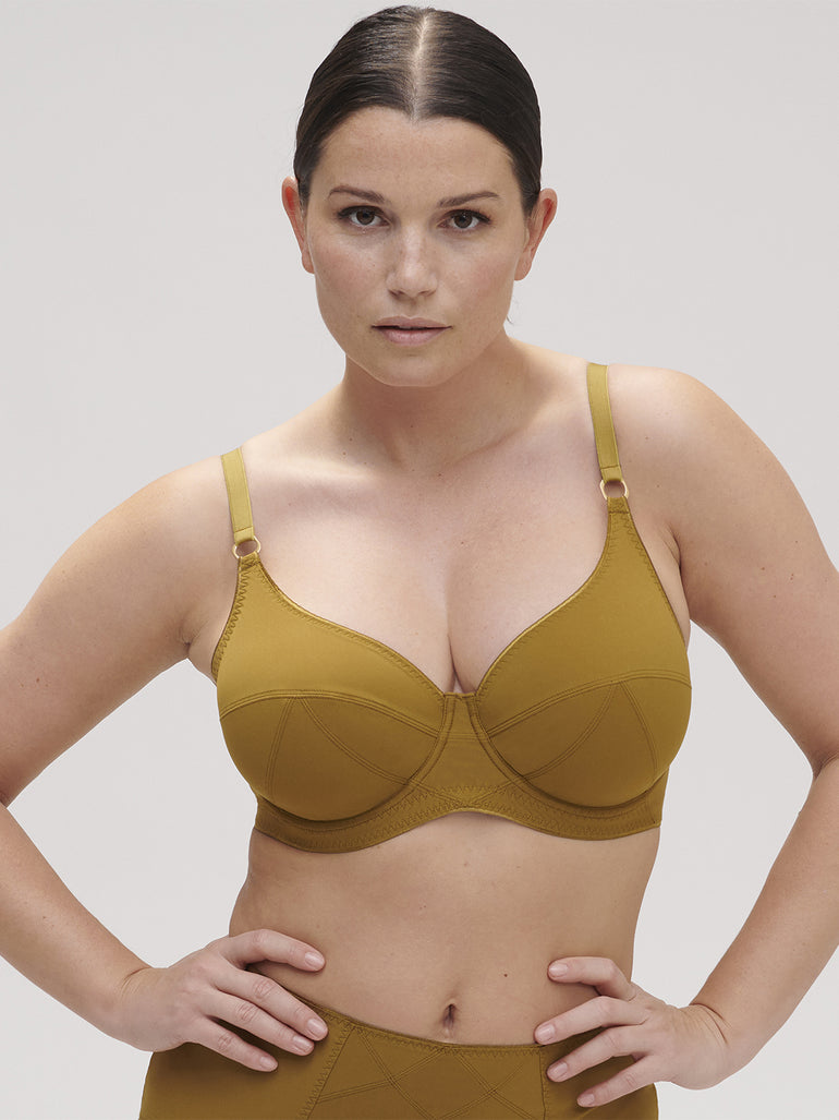 Soutien-gorge avec armatures décolleté - Bronze