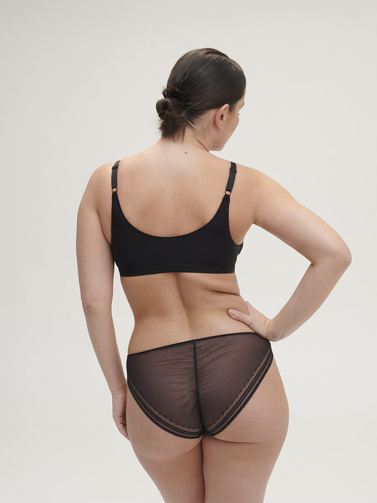 Soutien-gorge triangle sans-armatures - Noir