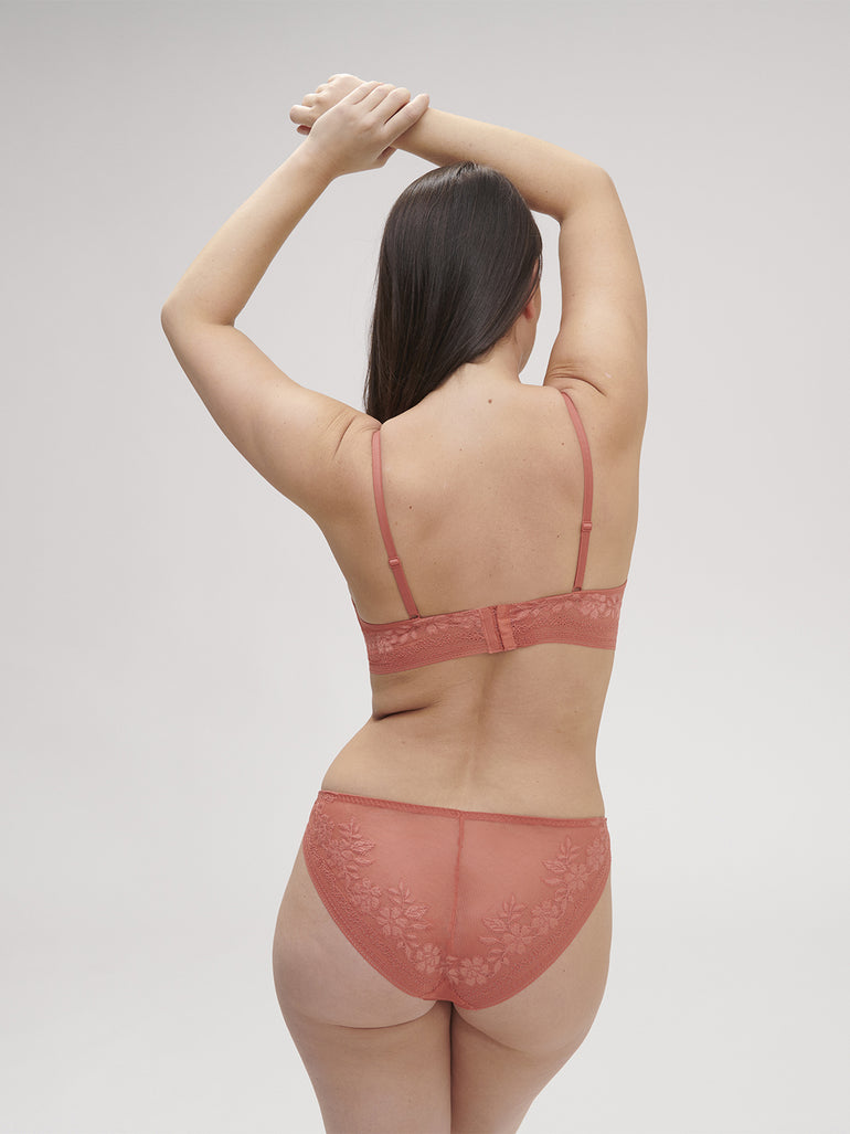 Soutien-gorge triangle sans-armatures - Rose Texas