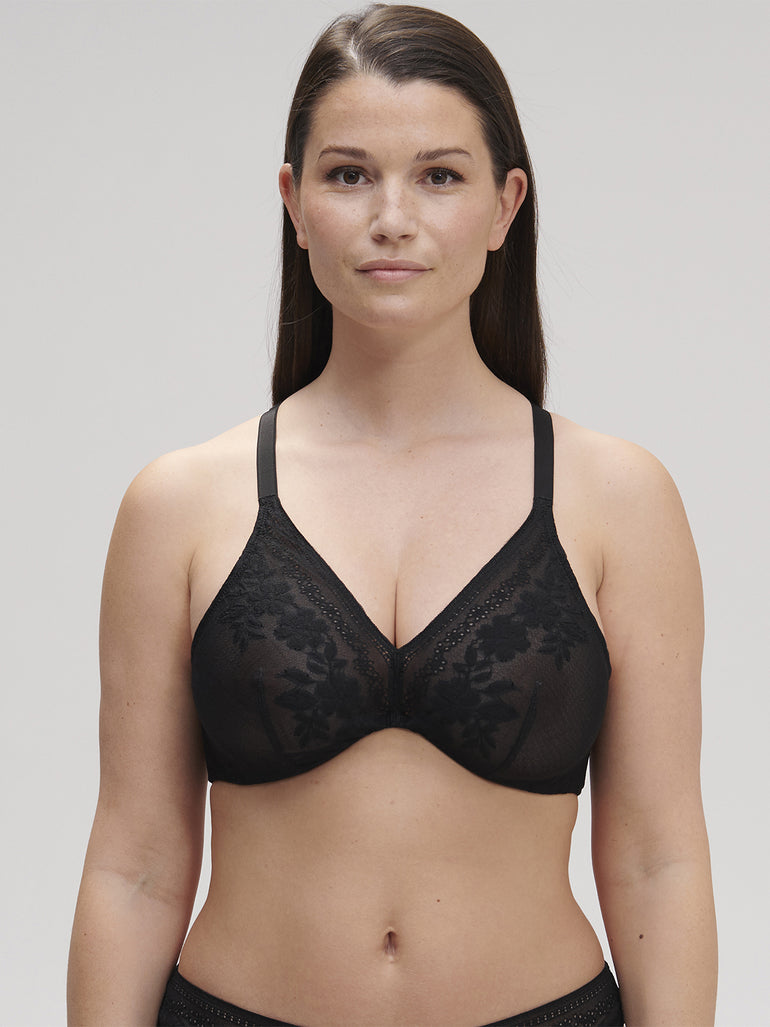 Soutien-gorge triangle avec armatures - Noir